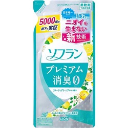 LION Кондиционер для белья Soflan Aroma Natural с натуральным фруктовым ароматом МУ 450мл/16