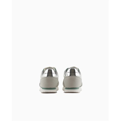 Microfiber sneakers with logo Woman