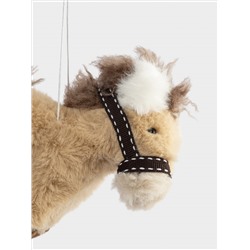 Игрушка елочная, 18 см, полиэстер, коричневая, Пони, Horse