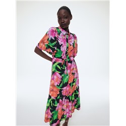 EcoVero™ Gemusterte Bluse