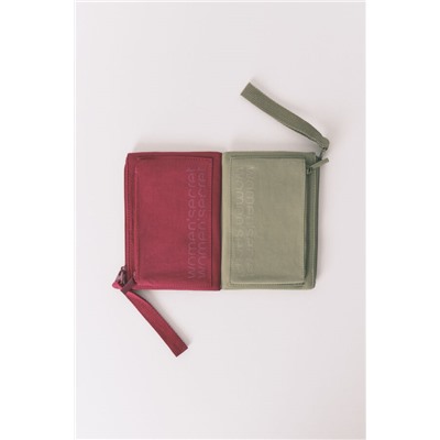 Monedero mini nylon rojo