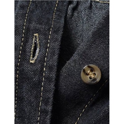 Женская свободная джинсовая рубашка