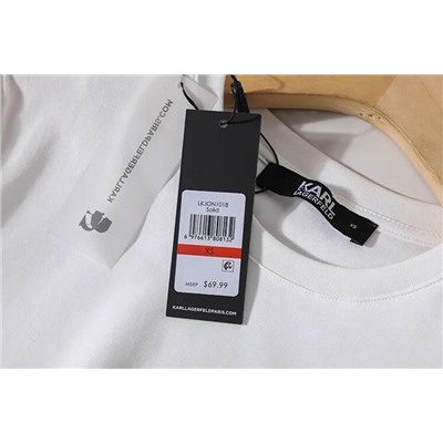 Футболка женская с декоративным накладным карманом с клапаном КАР*Л 😎