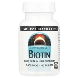 Biotin 5.000 mcg SOURCE NATURALS