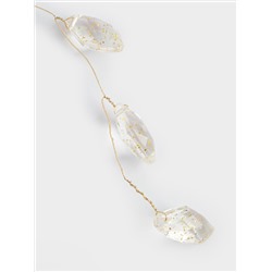 Украшение декоративное, 30 см, подвесное, акрил, золотистое, Кристаллы, Event