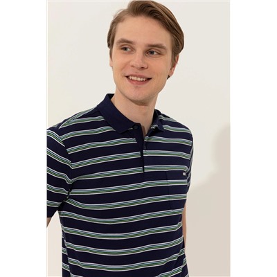 Erkek Lacivert Polo Yaka Tişört