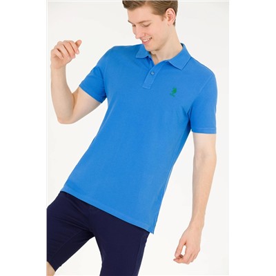 Erkek Saks Basic Polo Yaka Tişört