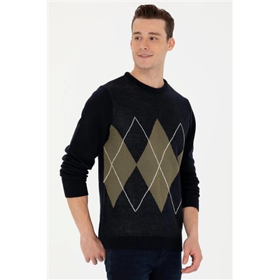 Erkek Lacivert Kazak