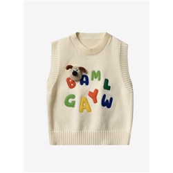 Вязаная жилетка для мальчиков и девоечк