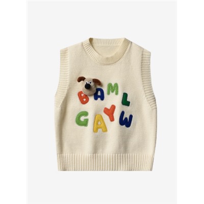 Вязаная жилетка для мальчиков и девоечк