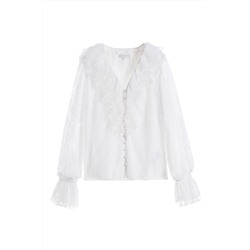 Camisa avolantada Blanco