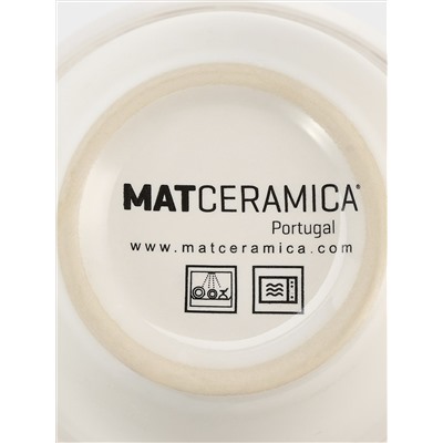 Кружка, 320 мл, каменная керамика, белая, Augusta