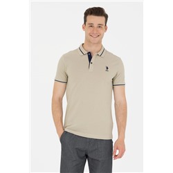 Erkek Haki Basic Polo Yaka Tişört