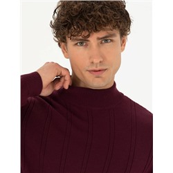 Bordo Slim Fit Kazak