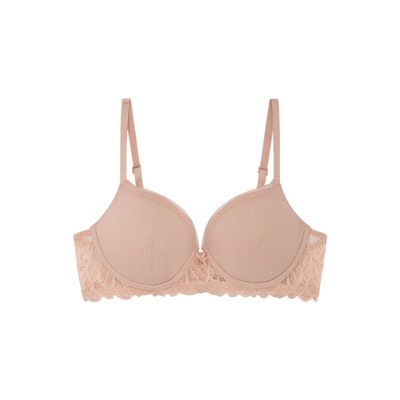 BEAUTIFUL Sujetador encaje tul rosa