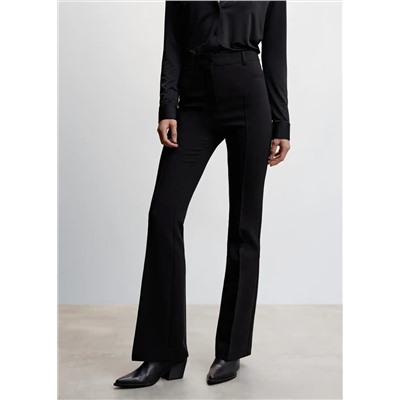 Pantalón acampanado pinzas -  Mujer | MANGO OUTLET Melilla