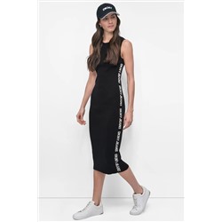 LOGO MIDI SWEATER TANK DRESS
