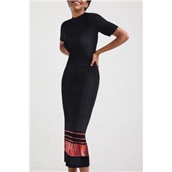 Vestido midi plisado