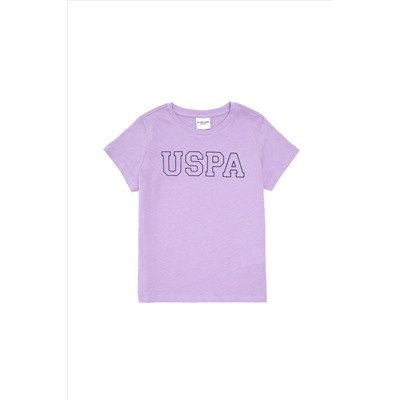 Erkek Çocuk Lila Basic Bisiklet Yaka Tişört
