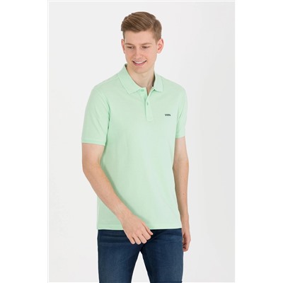 Erkek Mint Yeşili Basic Polo Yaka Tişört