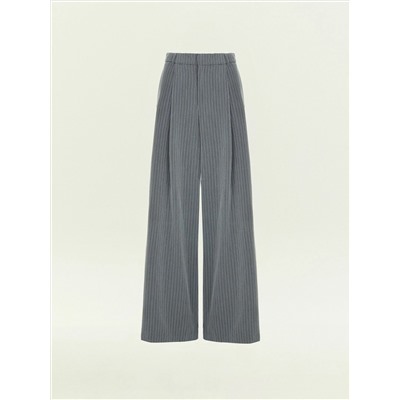 Брюки широкого кроя с защипами, D476/greyswan