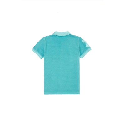 Erkek Çocuk Mint Yeşili Polo Yaka Tişört