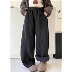 Плюшевые брюки для девочек зима 2025