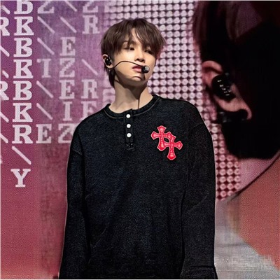 Плотный лонгслив с пуговицами  Chrom*e Heart*s    Унисекс модель