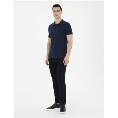 Koyu Lacivert Slim Fit Jean Pantolon