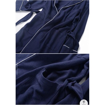 Мягкий, дышащий, впитывающий халат с вафельной текстурой  Экспорт