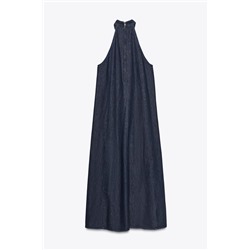 VESTIDO HALTER DENIM TRF