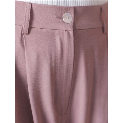 Брюки палаццо с защипами из плотного лиоцелла