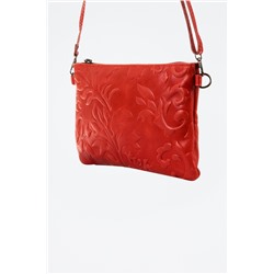 Bolso de mano de nobuk Deanna - Rojo