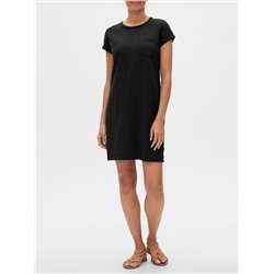 Pocket Short Sleeve Shirtdress