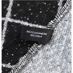 Зимняя теплая и мягкая флисовая широкая шаль/шарф с ромбовидным узором CHANE*L