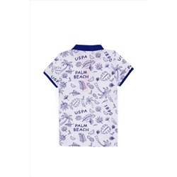 Erkek Çocuk Beyaz Polo Yaka Tişört