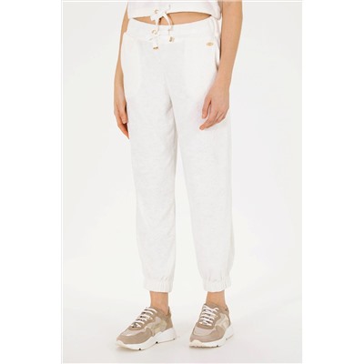 Kadın Ekru Jogger Eşofman Altı