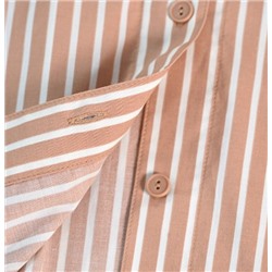 Нежная полосатая пижама и брюки из смеси хлопка с эластаном