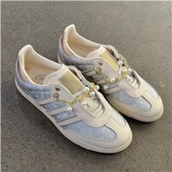 Женские кеды АДИДА*С с кружевным принтом