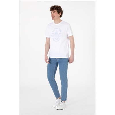 Erkek Açık Mavi Slim Fit Jean Pantolon