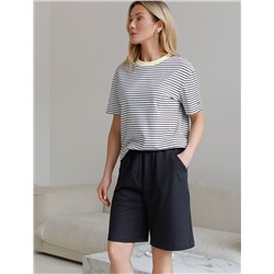 Шорты из тонкого премиального футера с эластаном