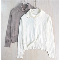 Свитер в стиле ретро с косичной вязкой АЙСИК*Л