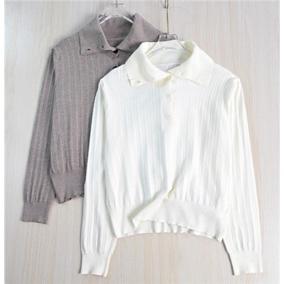 Свитер в стиле ретро с косичной вязкой АЙСИК*Л