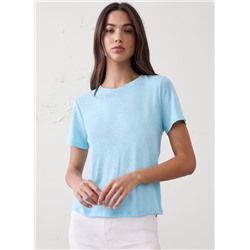 Linen-Blend T-Shirt