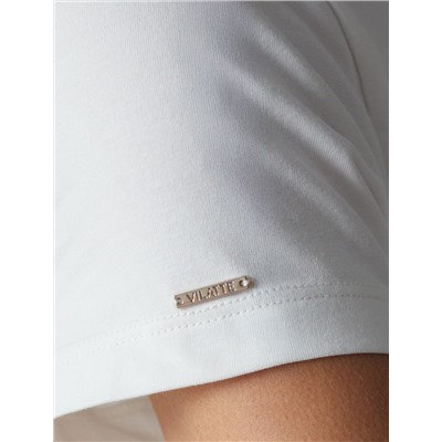 Базовая футболка полуприлегающая из премиального хлопка с эластаном