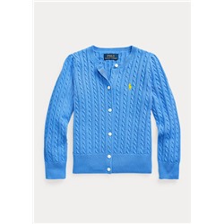 Girls 2-6x Mini-Cable Cotton Cardigan