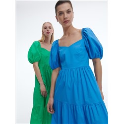 Baumwollkleid mit Rüschen