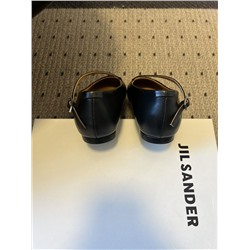 Балетки на плоской подошве с круглым носком и квадратной пряжкой  (3 цвета)  Джил санде*р