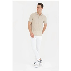 Erkek Beyaz Kanvas Pantolon