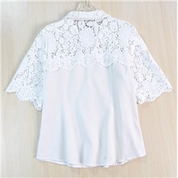 Женская рубашка с кружевом